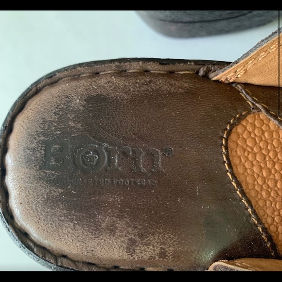 Born leather slip in wedge mules - Picture 5 of 8